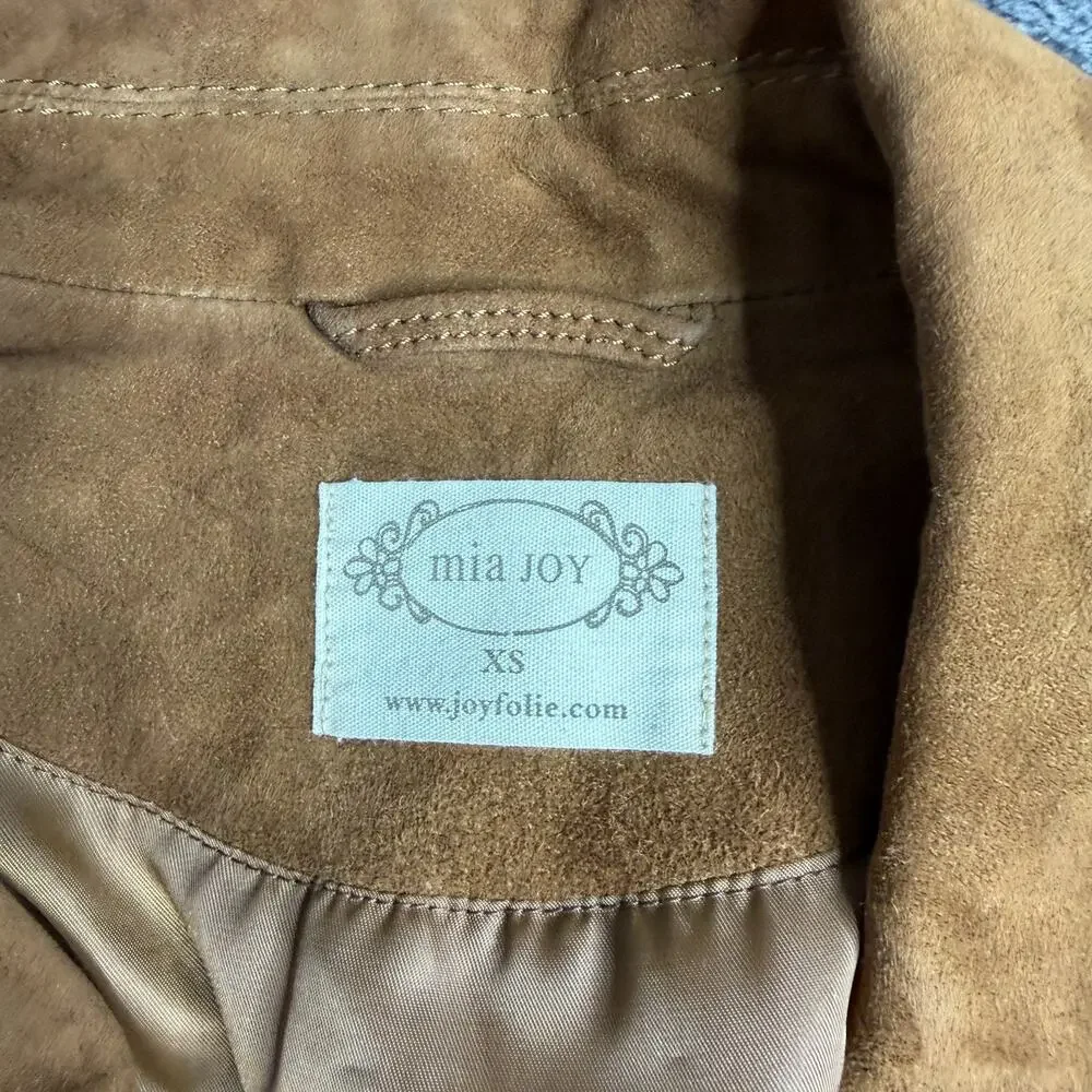 Mia Joy by Joyfolie Suede Jacket brown Size XS